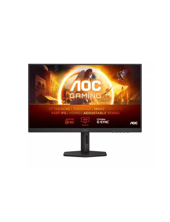 Monitor Gaming LED AOC AGON Q27G4XF, 27" QHD, IPS, 180 Hz, 0.5ms, Black
