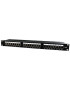 Patch panel Gembird Cat.5E 24 port shielded 19 1U black NPP-C524-002