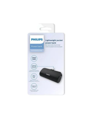 Acumulator Extern PHILIPS PH-DLP2510U, 2500 mAh, 9.25 W, cu conector micro-USB, Black