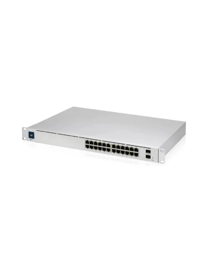 Switch PoE UBIQUITI UniFi Switch PRO cu 24 porturi Gigabit, 2xSFP+, managed, rackabil - USW-PRO-24-POE, Silver