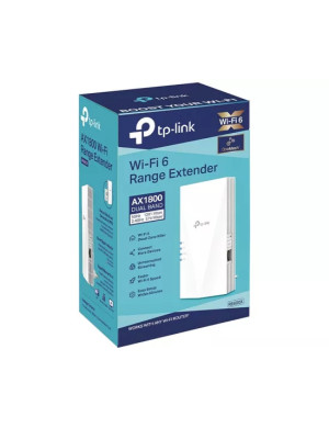 Range Extender TP-LINK RE600X AX1800, Wi-Fi 6, Dual-Band 574 + 1201 Mbps, Alb