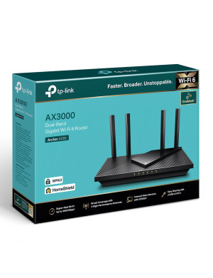 TP-Link Archer AX55 router wireless Gigabit Ethernet Bandă dublă (2.4 GHz/ 5 GHz) Negru