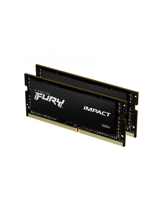 Kit Memorie RAM SODIMM KINGSTON Fury Impact KF432S20IBK2/32, DDR4, 32GB (2 x 16GB), 3200MHz, CL20