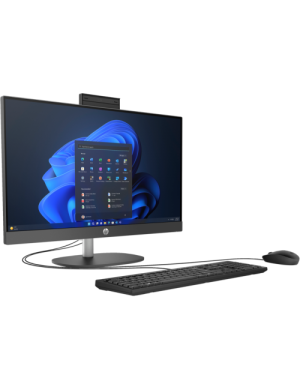 All-In-One HP ProOne 240 G10 AIO BY6U3ET, Intel Core Ultra 7 155U, 23.8 inch, RAM 16GB, SSD 512GB, Intel Graphics, Fara sistem de operare, Black