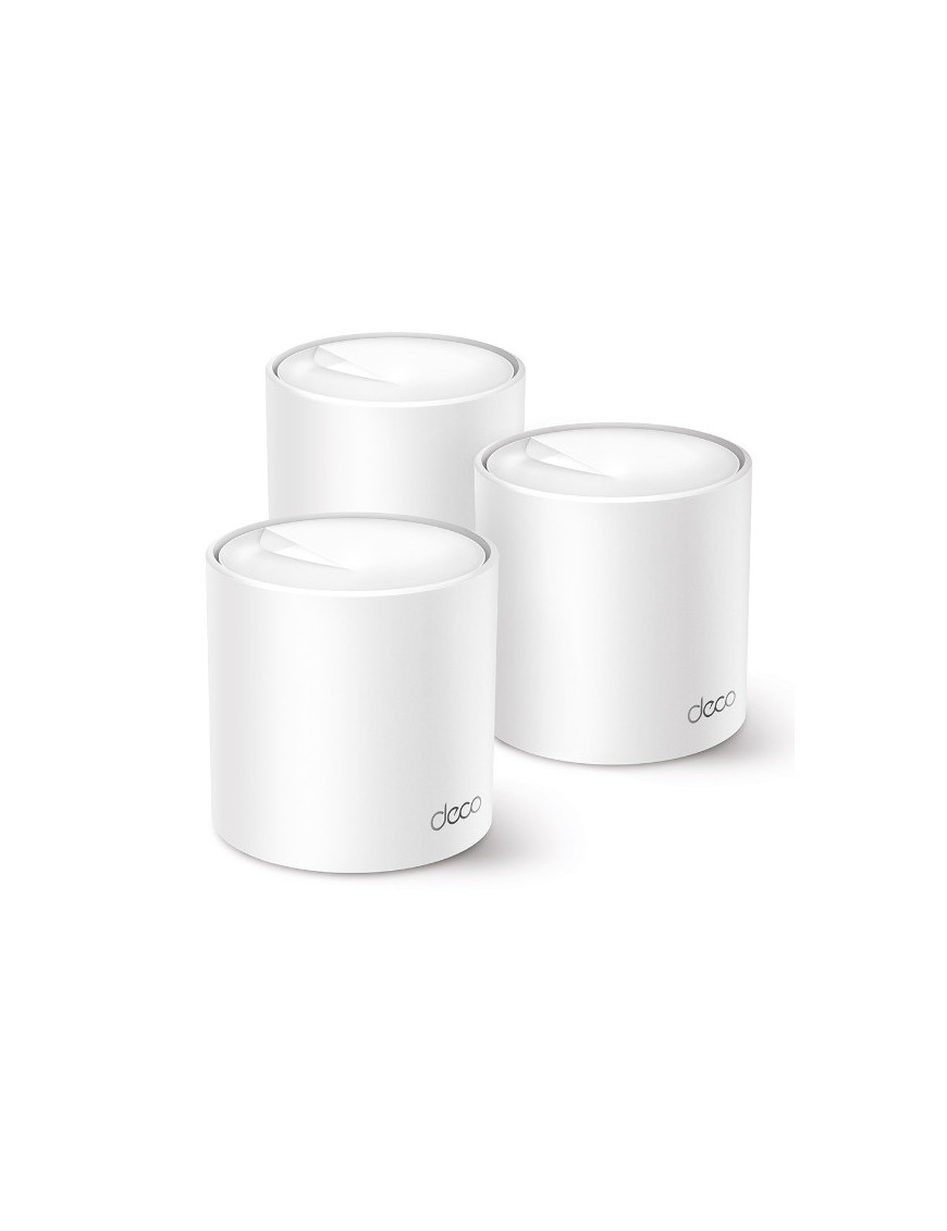 TP-Link Deco X50 (3-pack) Bandă dublă (2.4 GHz/ 5 GHz) Wi-Fi 6 (802.11ax) Alb Intern
