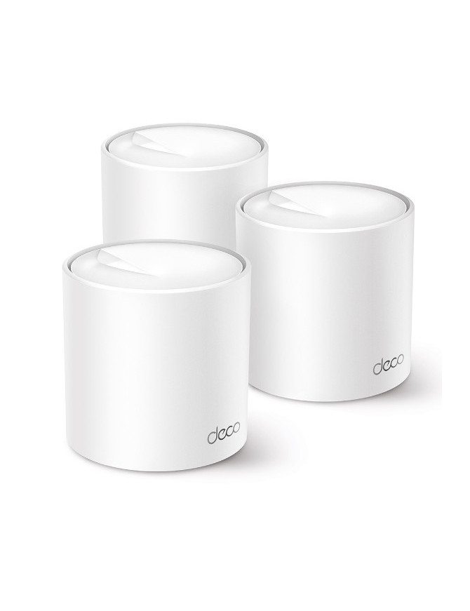 TP-Link Deco X50 (3-pack) Bandă dublă (2.4 GHz/ 5 GHz) Wi-Fi 6 (802.11ax) Alb Intern