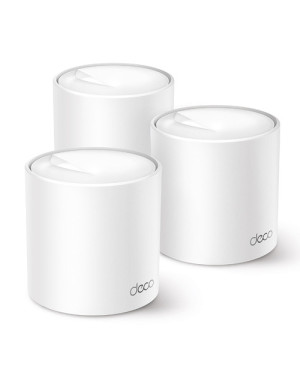 TP-Link Deco X50 (3-pack) Bandă dublă (2.4 GHz/ 5 GHz) Wi-Fi 6 (802.11ax) Alb Intern