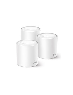 TP-Link Deco X50 (3-pack) Bandă dublă (2.4 GHz/ 5 GHz) Wi-Fi 6 (802.11ax) Alb Intern
