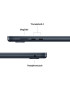 Laptop Apple MacBook Air 15 with Liquid Retina (2026) Z1LW0010V, Apple M5 10-core, 15.3 inch, RAM 24GB, SSD 512GB, Apple M5 10-c
