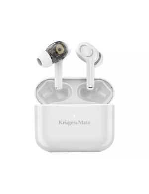 Casti wireless KRUGER & MATZ KMPM4, Bluetooth 5.0, White