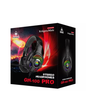 Căști gaming KRUGER & MATZ Warrior GH-100 PRO RGB Black KM0660