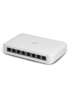 Switch PoE UBIQUITI UniFi cu 8 porturi Gigabit, managed, carcasa plastic - USW-LITE-8-POE-EU, White