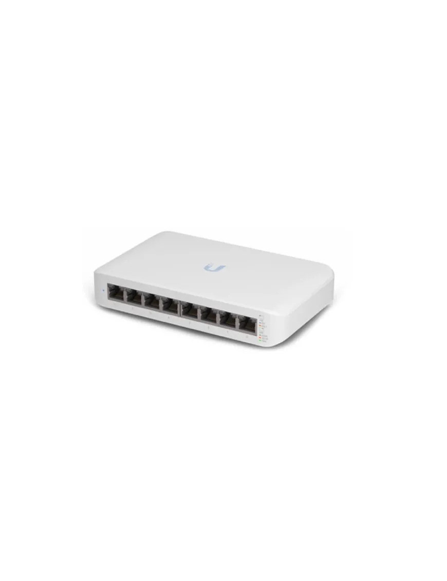 Switch PoE UBIQUITI UniFi cu 8 porturi Gigabit, managed, carcasa plastic - USW-LITE-8-POE-EU, White