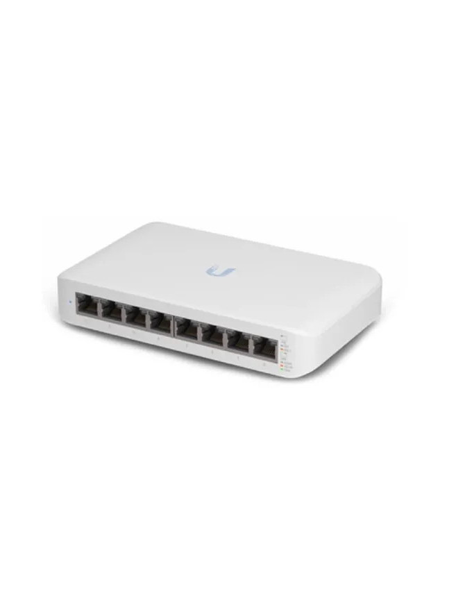 Switch PoE UBIQUITI UniFi cu 8 porturi Gigabit, managed, carcasa plastic - USW-LITE-8-POE-EU, White