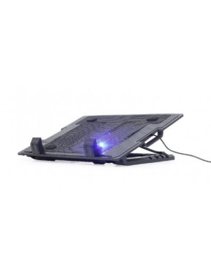 Cooler laptop Pad GEMBIRD NBS-1F17T-01, 17", Black