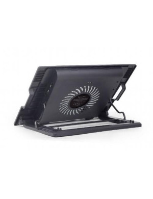 Cooler laptop Pad GEMBIRD NBS-1F17T-01, 17", Black