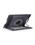 Cooler laptop Pad GEMBIRD NBS-1F17T-01, 17", Black