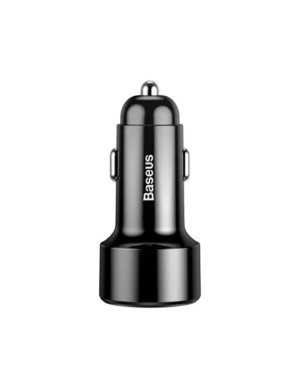 Incarcator auto BASEUS Magic Series CCMLC20C-01, USB + USB Type-C, QuickCharge 3.0, 45W, negru