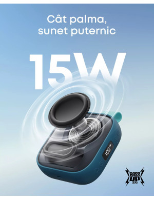 Boxa portabila ANKER Soundcore Boom Go 3i D5103030, BassUp 2.0, Bluetooth 6.0, 15W, IP68, Blue