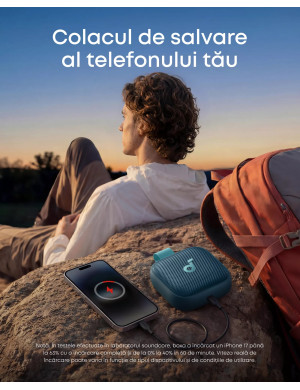 Boxa portabila ANKER Soundcore Boom Go 3i D5103030, BassUp 2.0, Bluetooth 6.0, 15W, IP68, Blue