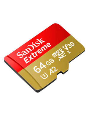 Card memorie SanDisk Extreme microSDXC 64GB, Clasa 10, V30 + Adaptor SD