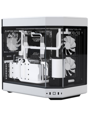 Carcasa HYTE Y60, Mid-Tower, ATX/Micro-ATX/Mini-ITX, Tempered Glass, Dual-Chamber Design, Black/White