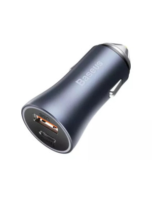 Incarcator auto BASEUS Golden Contractor Pro CCJD-0G, 40W, 5A, USB, USB Type-C, Quick Charge, gri