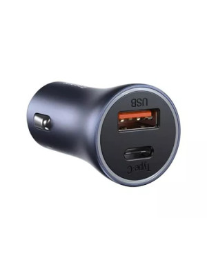 Incarcator auto BASEUS Golden Contractor Pro CCJD-0G, 40W, 5A, USB, USB Type-C, Quick Charge, gri