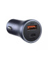 Incarcator auto BASEUS Golden Contractor Pro CCJD-0G, 40W, 5A, USB, USB Type-C, Quick Charge, gri