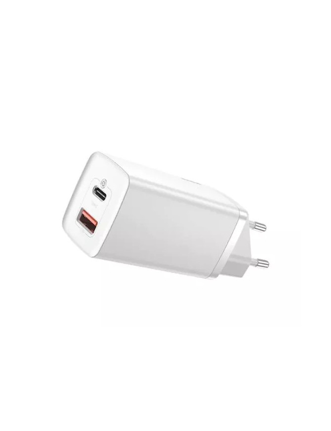 Incarcator retea BASEUS GaN2 Lite CCGAN2L-B02, USB, USB Type-C, Quick Charge, 65W, alb