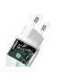 Incarcator retea BASEUS GaN2 Lite CCGAN2L-B02, USB, USB Type-C, Quick Charge, 65W, alb