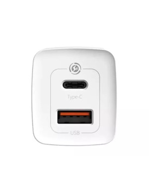 Incarcator retea BASEUS GaN2 Lite CCGAN2L-B02, USB, USB Type-C, Quick Charge, 65W, alb