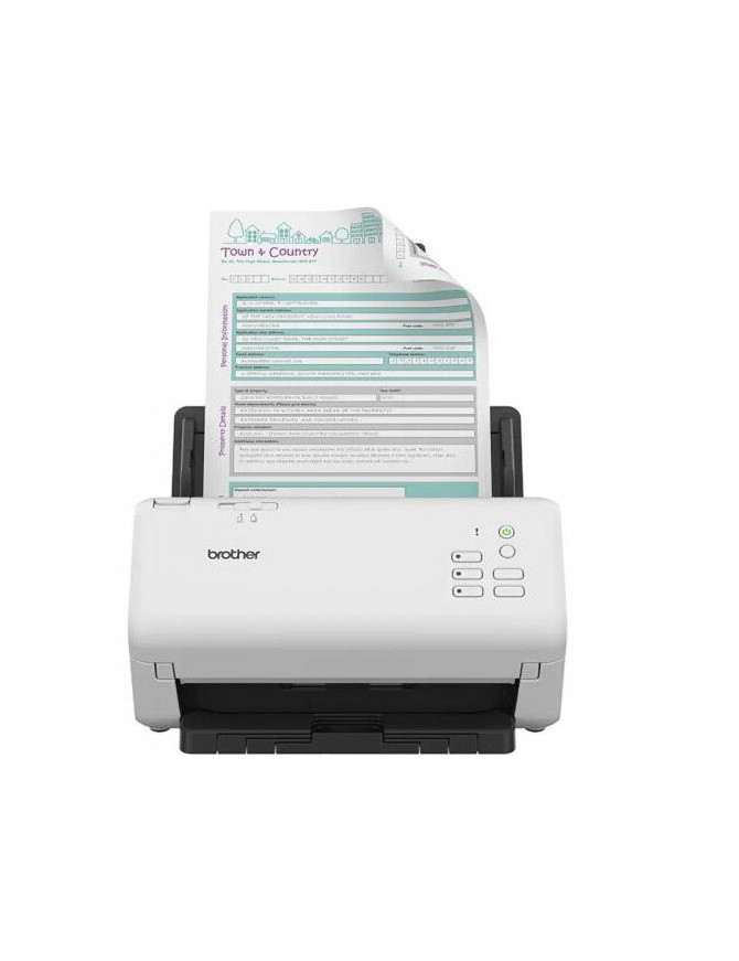 Scanner profesional Brother ADS4300NTF1, A4, duplex, USB 3.0, Wi-Fi