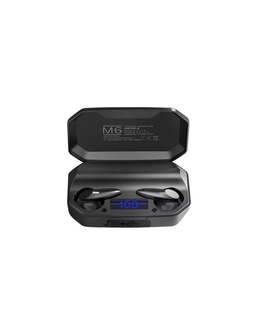 Casti wireless KRUGER & MATZ KMPM6-B, Bluetooth 5.1, Black