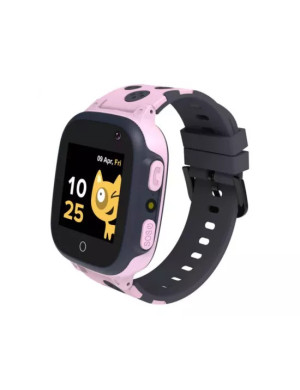 Smartwatch CANYON Sandy Kids Watch CNE-KW34PP, Android/iOS, 2G, GPS, silicon, negru/roz
