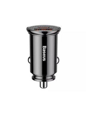 Incarcator auto BASEUS CCALL-YS01, USB-USB Type C, 30W, Negru