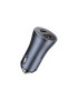 Incarcator auto BASEUS Golden Contractor Pro TZCCJD-0G, 40W, 5A, 1 x USB-A, 1 x USB-C, Quick Charge, Gray