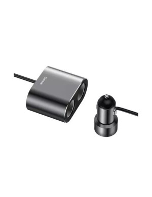 Incarcator Auto BASEUS CRDYQ-01, 2 X USB, 2 x Iesire bricheta, Negru