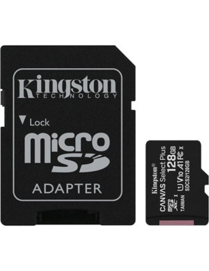 CARD MEMORIE KINGSTON MICROSD 128GB CANVAS SELECT PLUS SDCS2/128GB