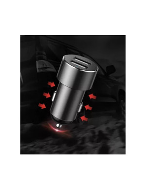 Incarcator Auto BASEUS CRDYQ-01, 2 X USB, 2 x Iesire bricheta, Negru