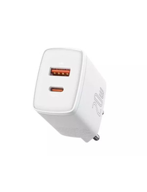 Incarcator retea BASEUS CCXJ-B02, Quick Charge, USB, USB Type-C, 20W, alb