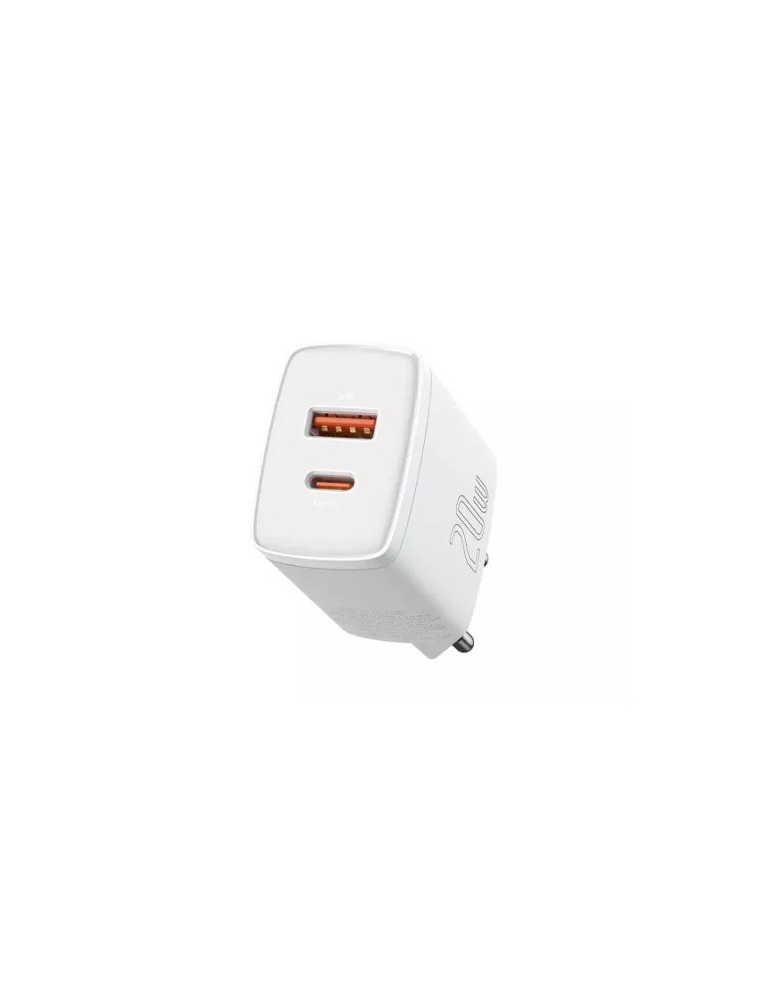 Incarcator retea BASEUS CCXJ-B02, Quick Charge, USB, USB Type-C, 20W, alb