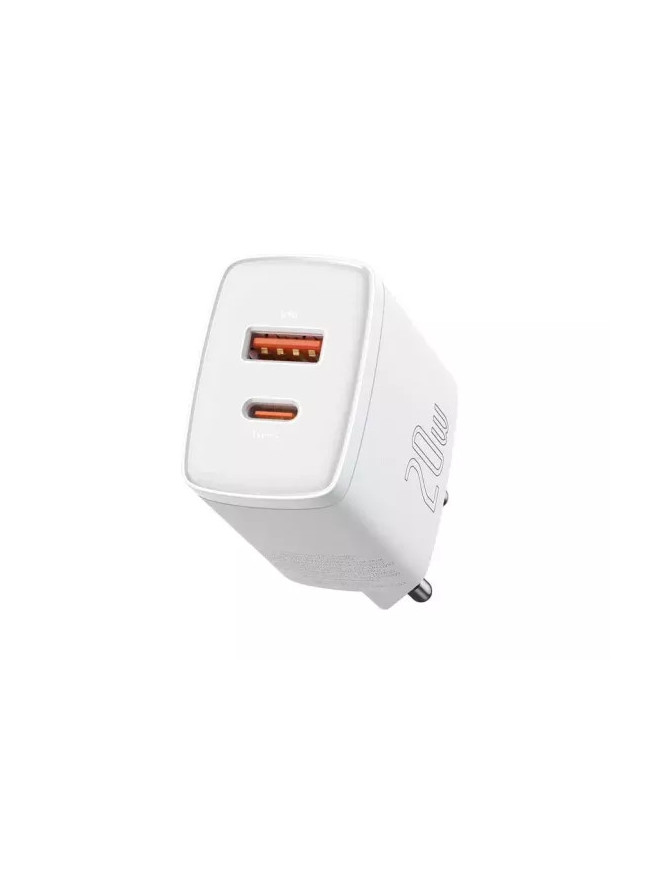 Incarcator retea BASEUS CCXJ-B02, Quick Charge, USB, USB Type-C, 20W, alb