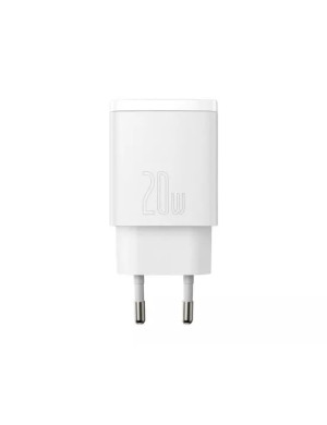 Incarcator retea BASEUS CCXJ-B02, Quick Charge, USB, USB Type-C, 20W, alb
