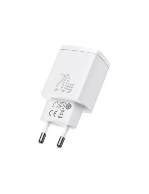 Incarcator retea BASEUS CCXJ-B02, Quick Charge, USB, USB Type-C, 20W, alb