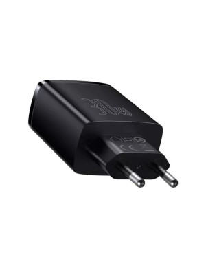 Incarcator retea BASEUS Compact CCXJ-E01, 30 W, 2 x USB, 1 x USB Type-C, QuickCharge, negru