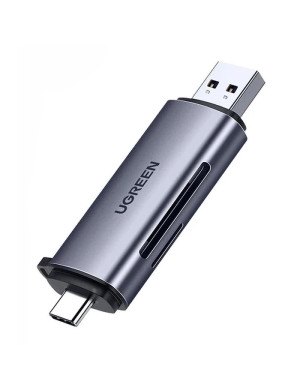 Card reader UGREEN CM185, SD, micro SD, dual USB-A + USB-C