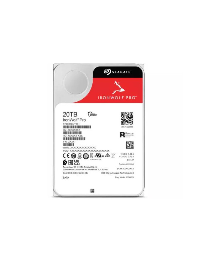 Seagate IronWolf Pro 20TB ST20000NT001 – Hard Disk Profesional pentru NAS