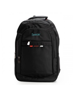 Rucsac laptop SPACER SPBP-CHICAGO-BK, 17", Negru