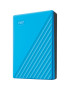 HDD Extern WESTERN DIGITAL WDBPKJ0040BBL-WESN, 4TB, USB 3.2 Gen 1, Blue